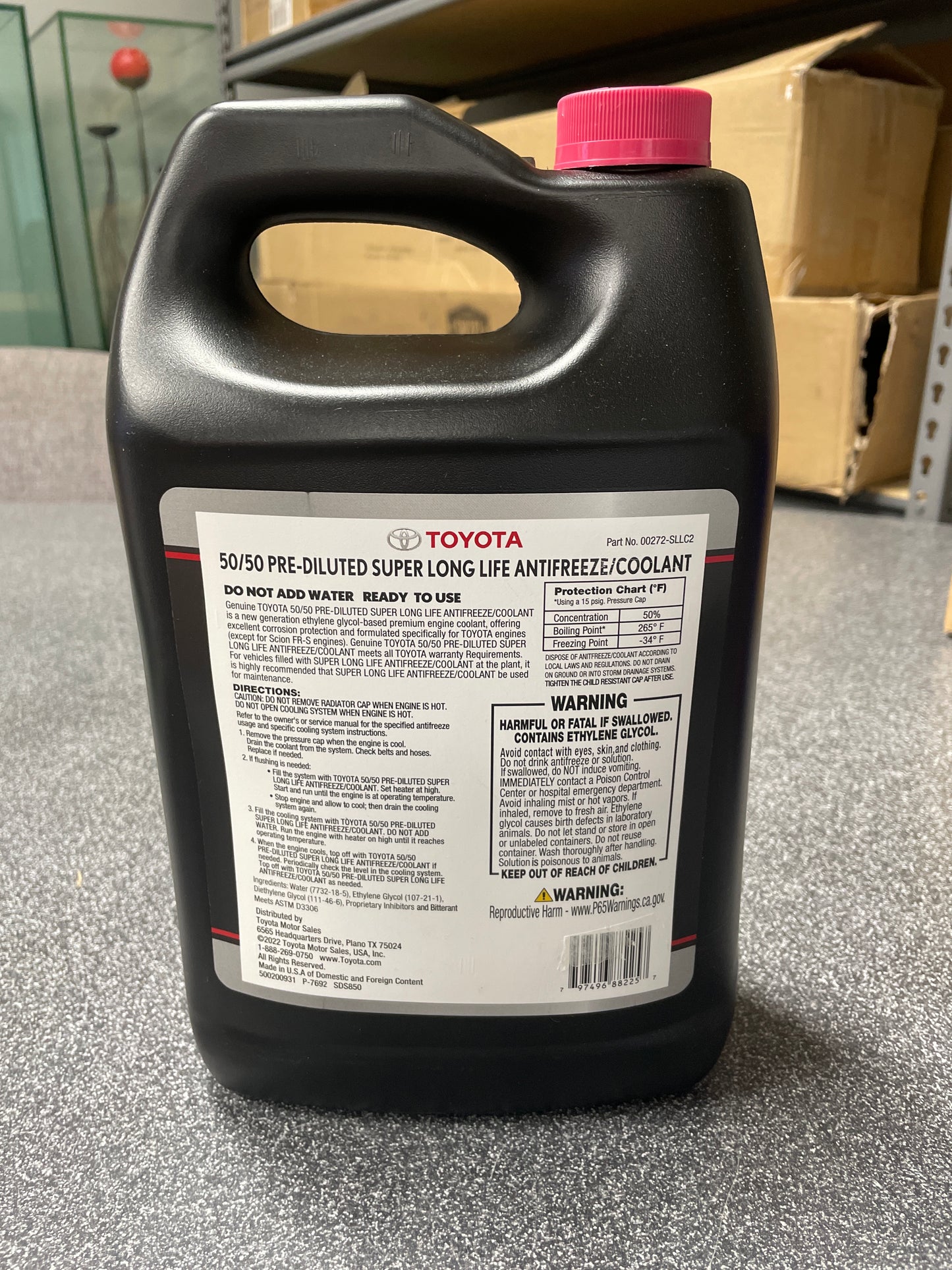 Toyota Pink 50/50 Ready To Use Antifreeze/Coolant