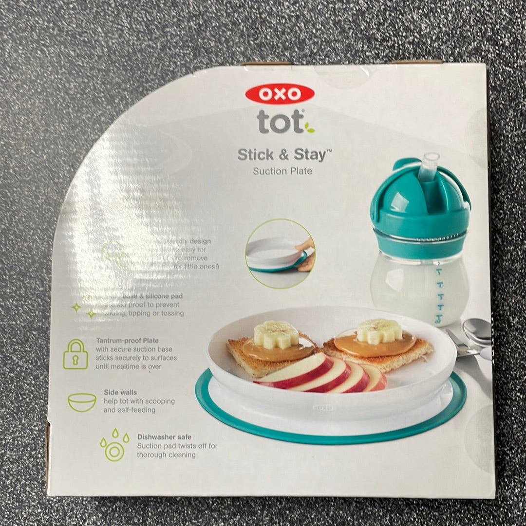 OXO Tot Stick & Stay Suction Plate Teal
