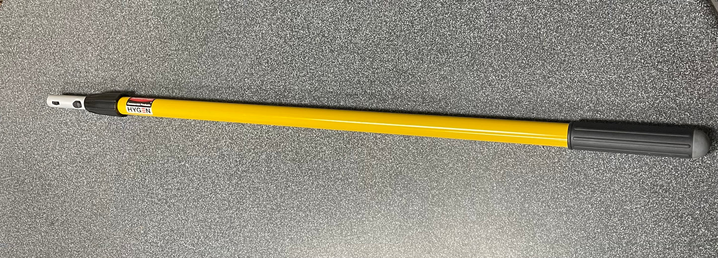 Rubbermaid Commercial HYGEN Quick-Connect Extension Handle 48-72" Yellow/Black