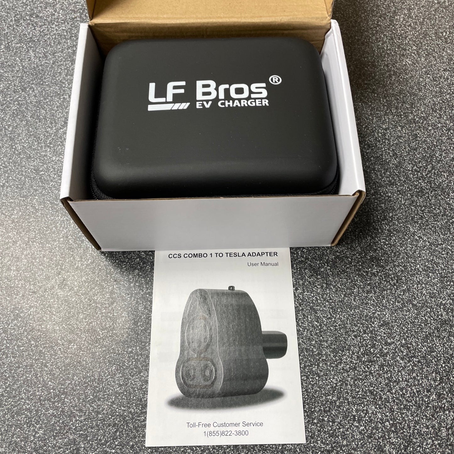 LF Bros CCS1 Charger Adapter for Tesla Model 3/X/Y/S, Max 250 KW.  Fit All Tesla