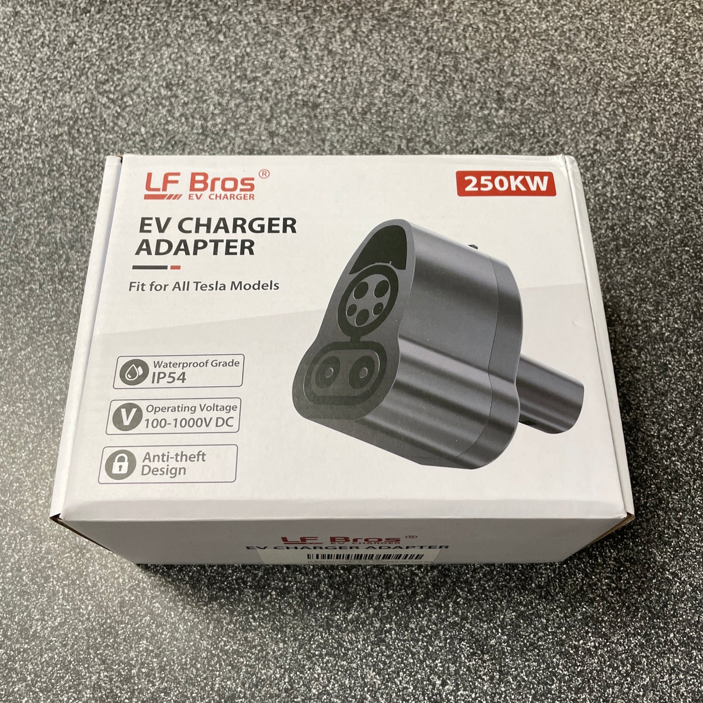 LF Bros CCS1 Charger Adapter for Tesla Model 3/X/Y/S, Max 250 KW.  Fit All Tesla