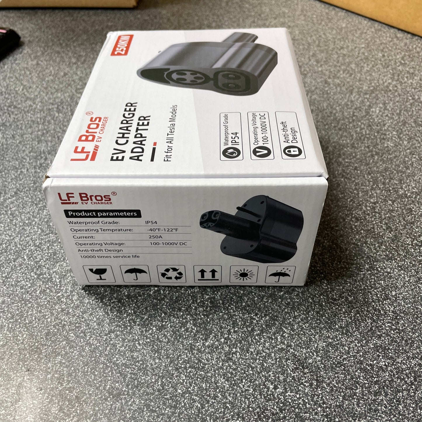 LF Bros CCS1 Charger Adapter for Tesla Model 3/X/Y/S, Max 250 KW.  Fit All Tesla