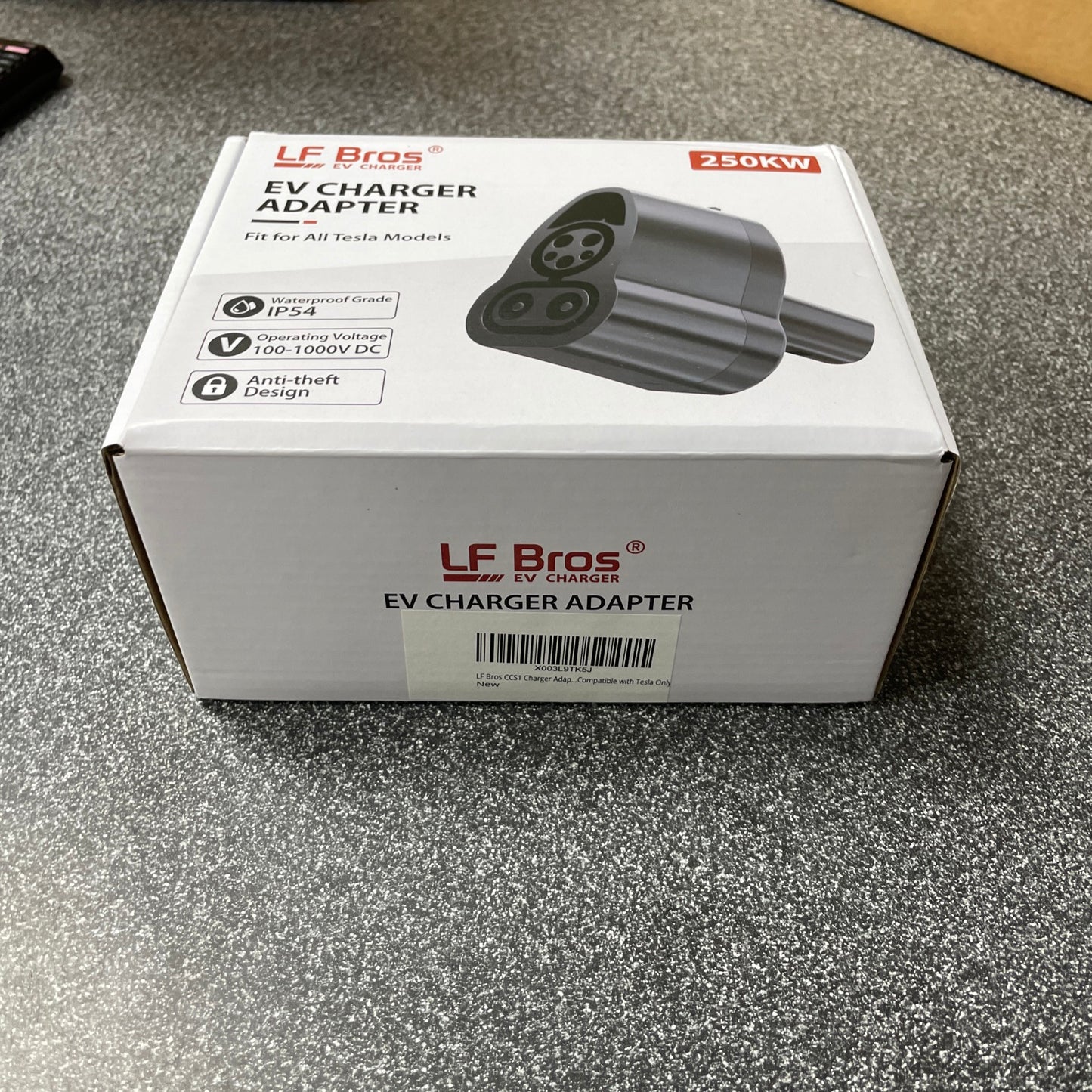 LF Bros CCS1 Charger Adapter for Tesla Model 3/X/Y/S, Max 250 KW.  Fit All Tesla