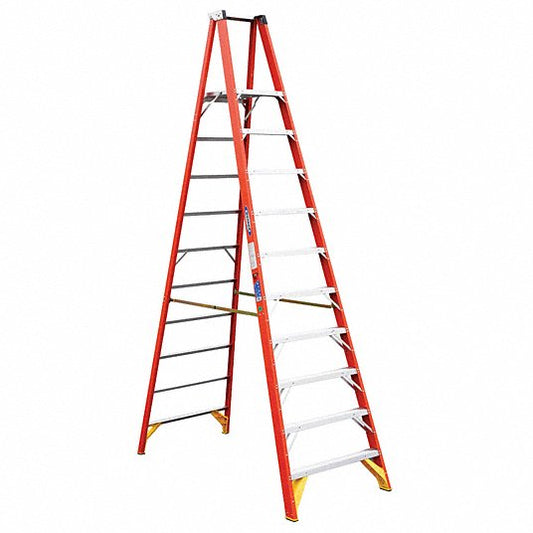 Werner Platform Stepladder: 12 FT Ladder 10 FT Platform 300 LB Load Capacity!!