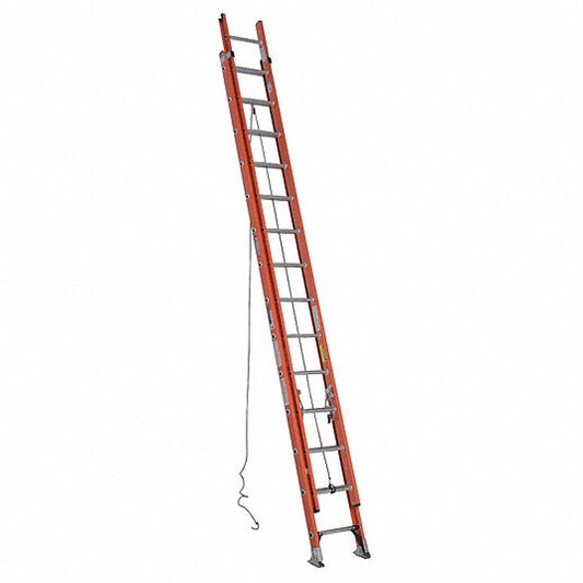 Werner 28 FT Extension Ladder: 25 FT Extended Ladder D-Rung, ANSI Type IA