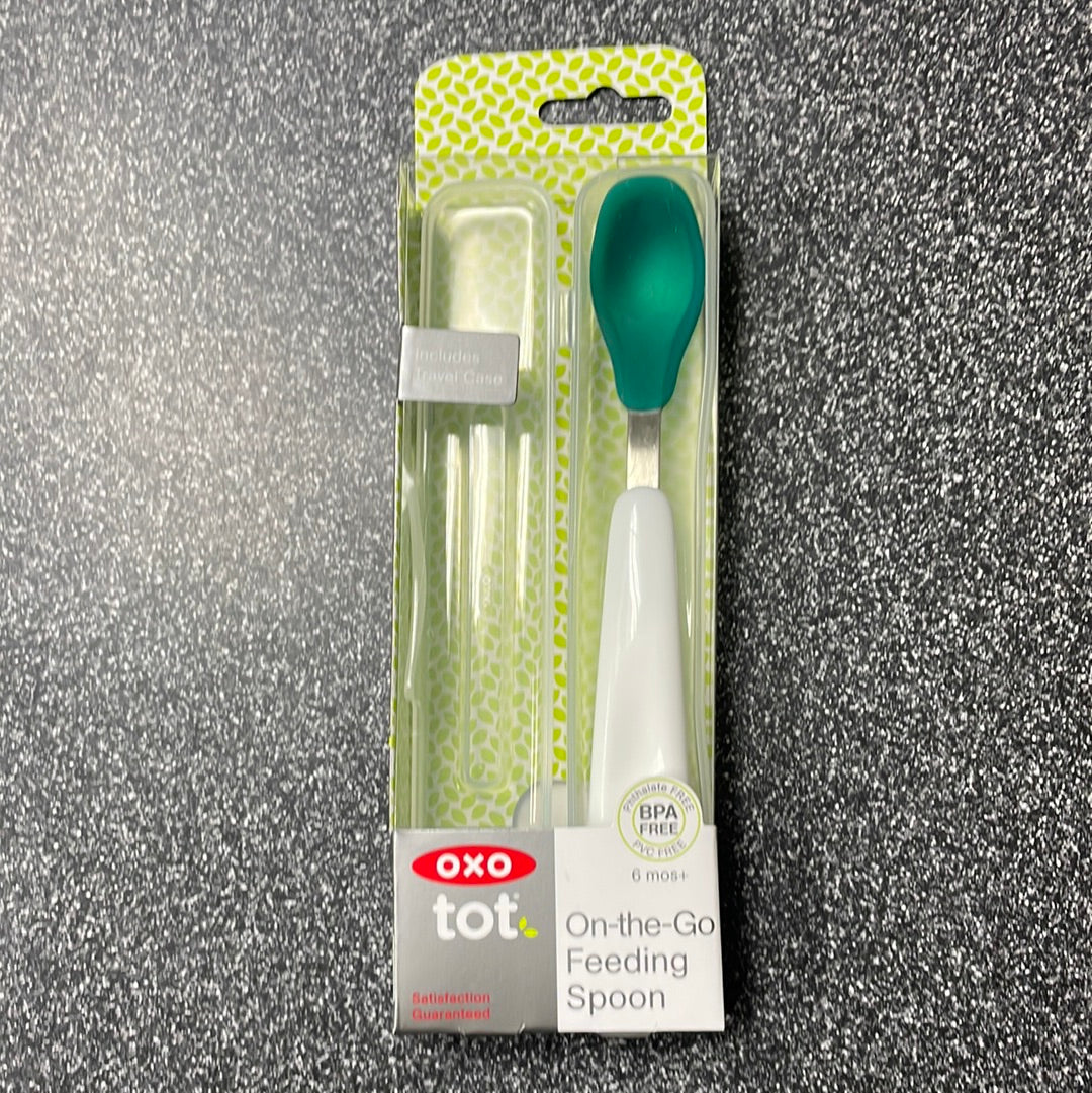 OXO Tot On-the-Go Feeding Spoon Teal