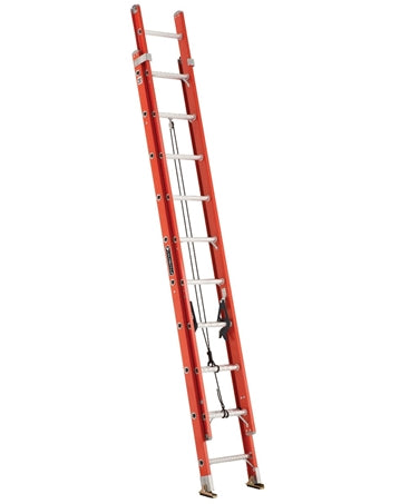 LOUISVILLE LADDER 20-FOOT FIBERGLASS EXTENSION LADDER, FE3220