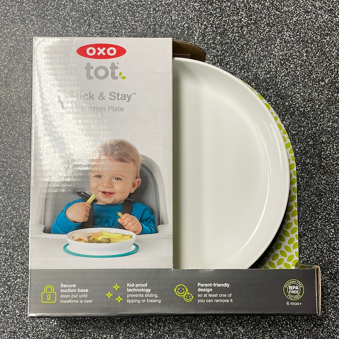 OXO Tot Stick & Stay Suction Plate Teal