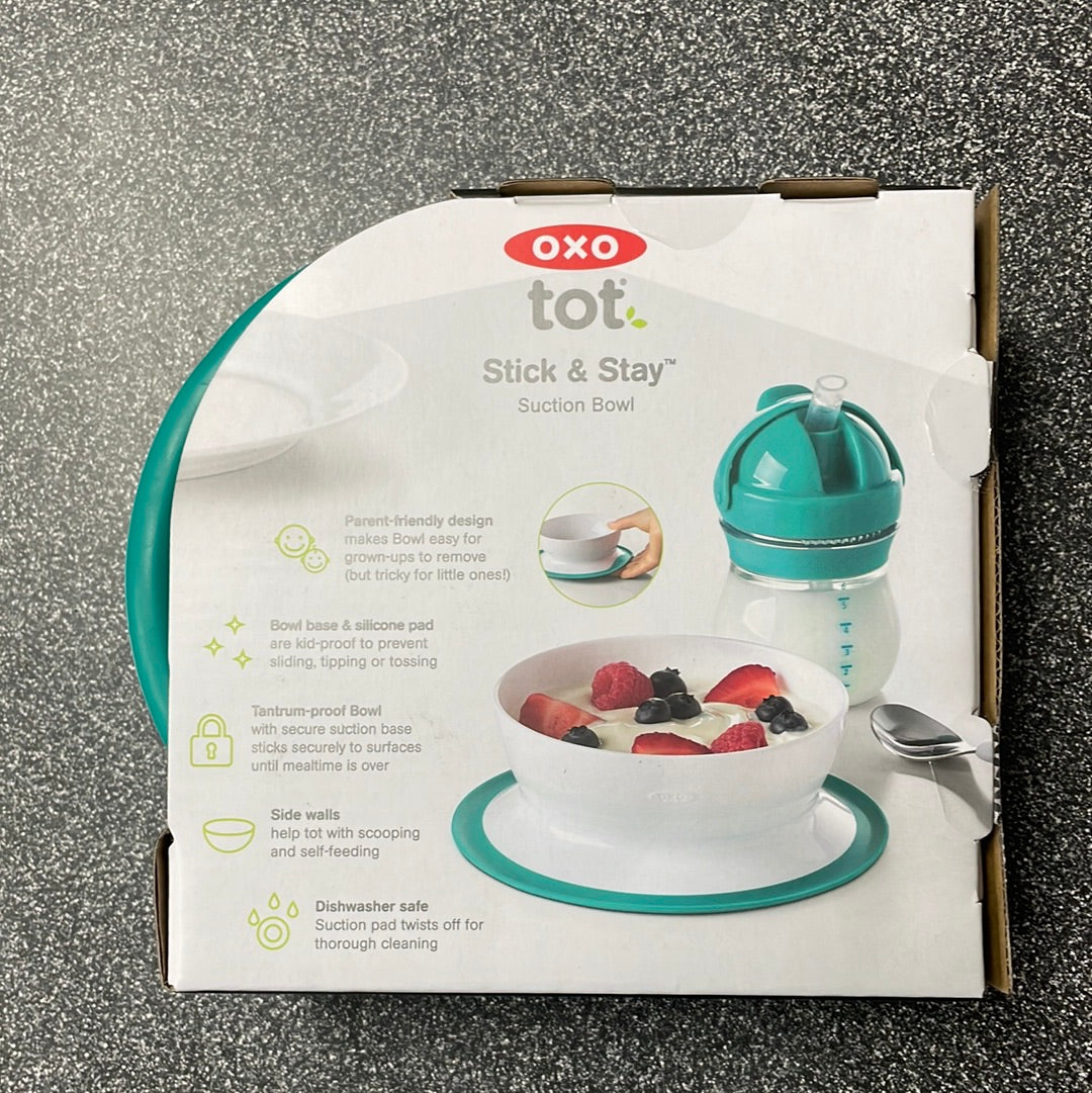 OXO Tot Stick & Stay Suction Bowl Teal