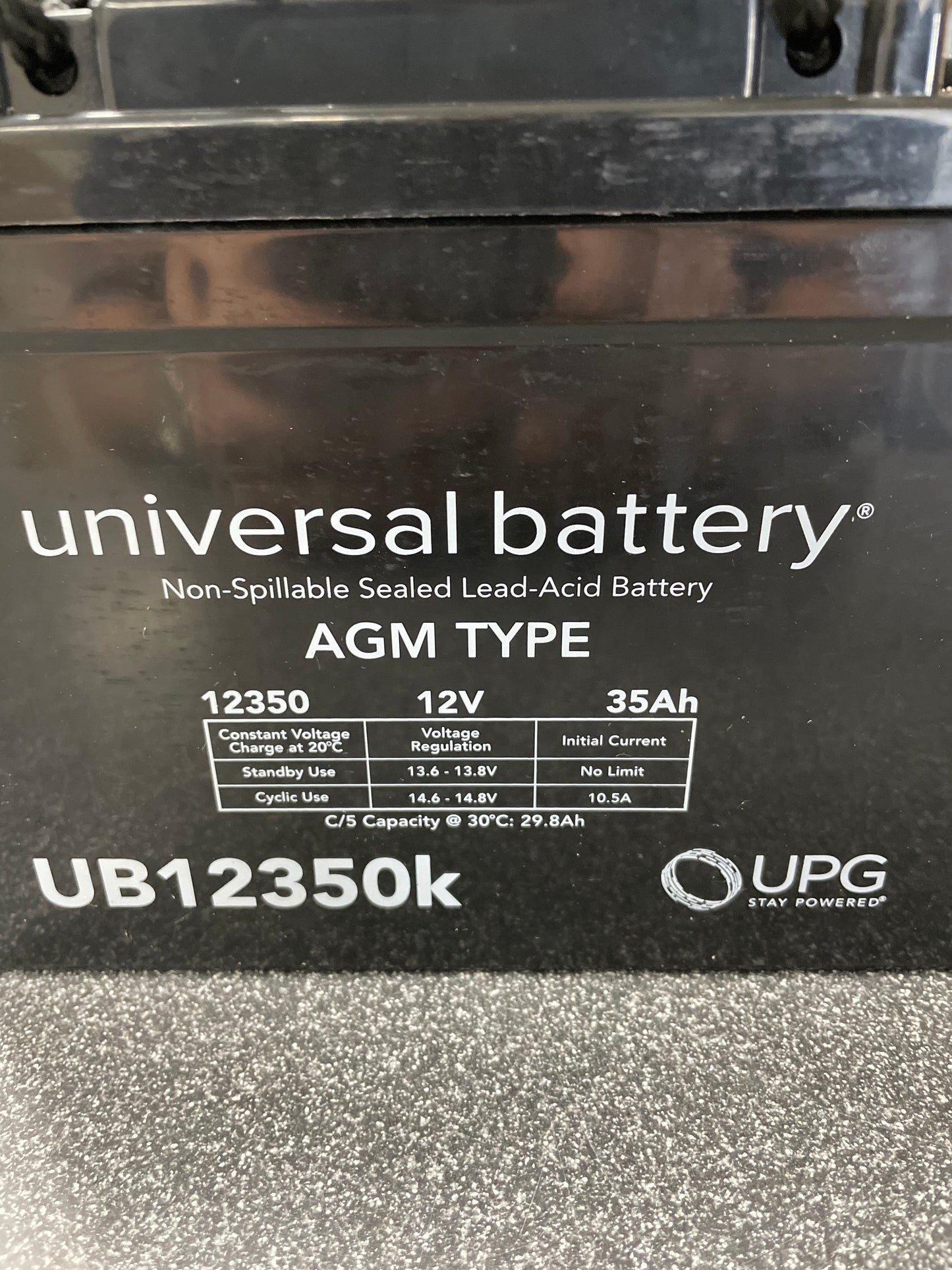 New Universal Battery AGM Type 12V 35Ah