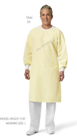 (12Count) 511 – All-Barrier Precaution Gowns – Yellow Fashion Seal Healthcare