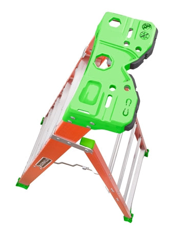 LOUISVILLE LADDER 10-FOOT FIBERGLASS CROSS STEP LADDER, FXS1510