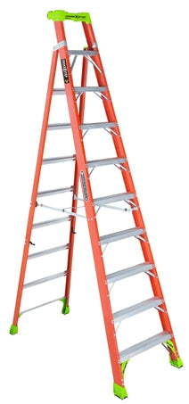 LOUISVILLE LADDER 10-FOOT FIBERGLASS CROSS STEP LADDER, FXS1510