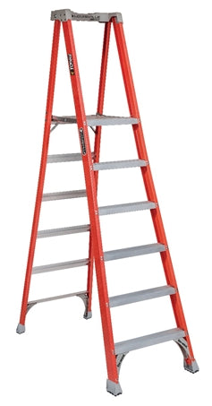 LOUISVILLE LADDER 6-FOOT FIBERGLASS PINNACLE PRO PLATFORM PLATFORM LADDER, FXP1706