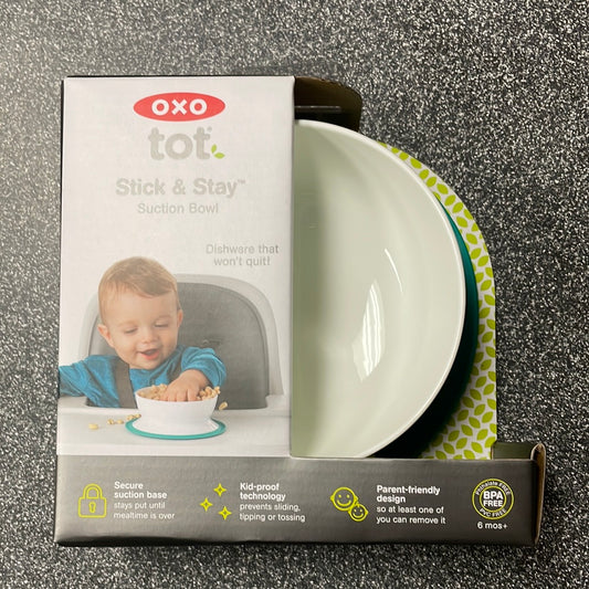 OXO Tot Stick & Stay Suction Bowl Teal