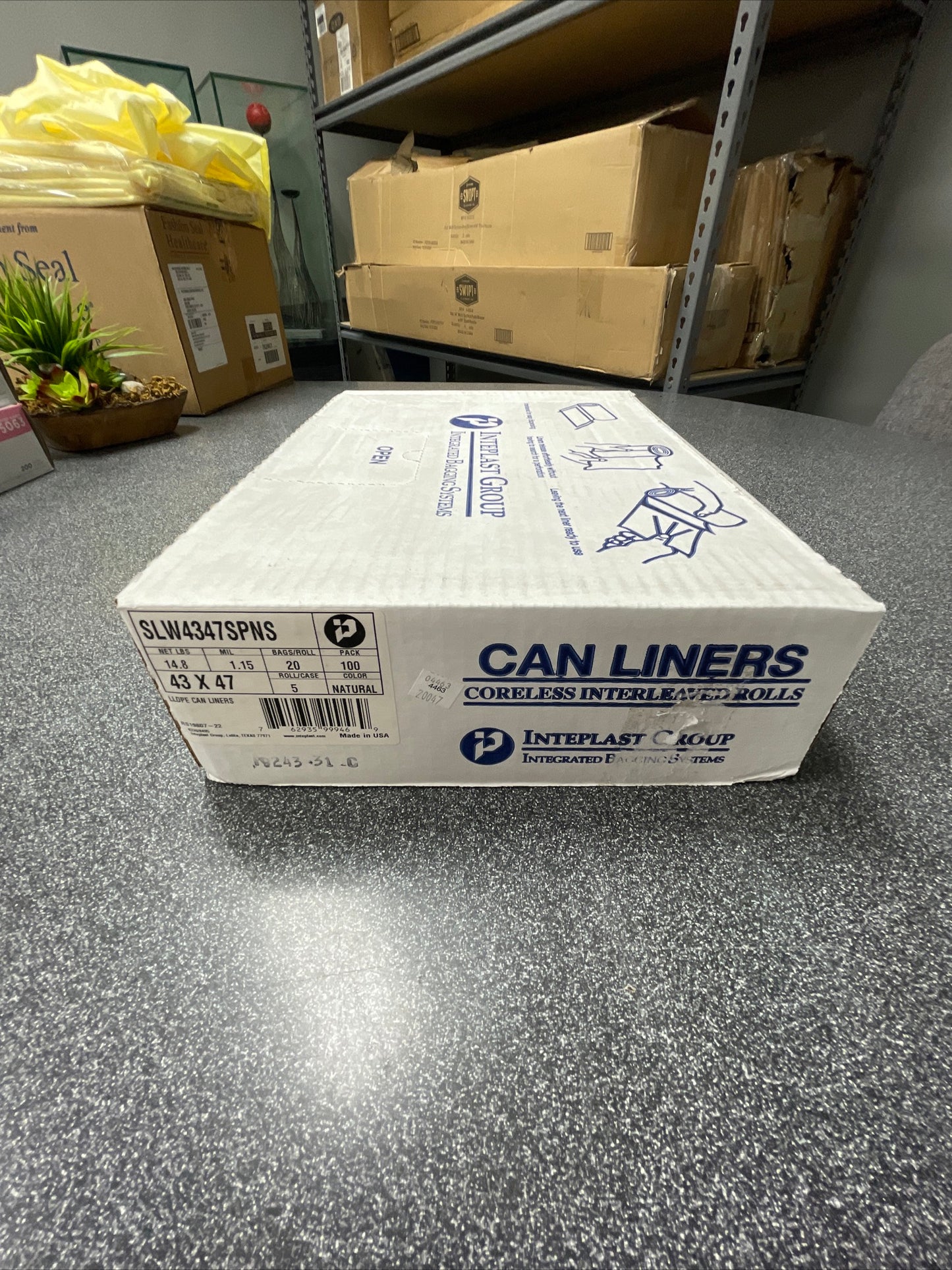 INTEPLAST GROUP Can Liners, 56 gal,43" x 47”